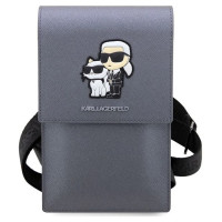 Karl Lagerfeld Handbag KLWBSAKCPMG silver/silver Saffiano Karl & Choupette