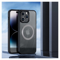Dux Ducis Armored case for iPhone 15 Pro Max with MagSafe Dux Ducis Aimo Mag - black