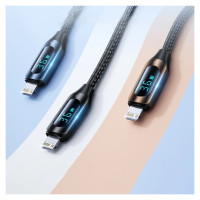 Wozinsky WUCLC1 Lightning - USB-C cable 36W 480Mb/s 1m - black