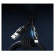 Wozinsky USB-A Cable - Lightning Wozinsky WUALC2 with LED Display 2.4A 2m - Black
