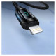 Wozinsky USB-A Cable - Lightning Wozinsky WUALC2 with LED Display 2.4A 2m - Black