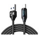 Wozinsky WUACC2 USB A - USB C Cable with Display 66W 6A 2m - Black