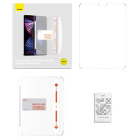 Baseus Crystal tempered glass for iPad 10.2'' (2019/2020/2021) / iPad Air 3 10.5'' + mounting kit - transparent