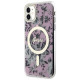 Guess GUHMN61HCFWSP iPhone 11 / Xr 6.1" pink/pink hardcase Flower MagSafe