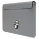 Karl Lagerfeld Saffiano Karl&Choupette case for a 14" laptop - silver