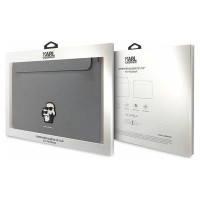 Karl Lagerfeld Saffiano Karl&Choupette case for a 14" laptop - silver