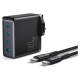 Joyroom GaN charger UK Joyroom JR-TCG05UK 140W 3x USB-C USB-A + USB-C / USB-C cable 240W 1.2m