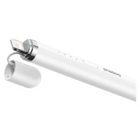 Baseus Smooth Writing 2 stylus with active tip for iPad + USB-A - Lightning cable and replaceable tip - white
