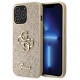 Guess GUHCP13LHG4SGD case for iPhone 13 Pro / 13 - gold Glitter Script Big 4G
