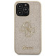 Guess GUHCP13LHG4SGD case for iPhone 13 Pro / 13 - gold Glitter Script Big 4G