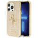 Guess GUHCP14LHG4SGD case for iPhone 14 Pro - gold Glitter Script Big 4G