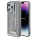 Guess Sequin Script Metal case for iPhone 15 Pro - silver
