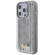 Guess Sequin Script Metal case for iPhone 15 Pro - silver