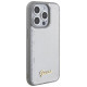 Guess Sequin Script Metal case for iPhone 15 Pro - silver