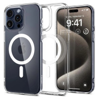Spigen Ultra Hybrid Mag Case with MagSafe for iPhone 15 Pro Max - White