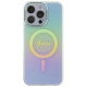 Guess GUHMP15XHITSQ iPhone 15 Pro Max turquoise/turquoise hardcase IML Iridescent MagSafe