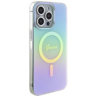 Guess GUHMP15XHITSQ iPhone 15 Pro Max turquoise/turquoise hardcase IML Iridescent MagSafe