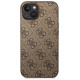 Guess GUHCP15MG4GFBR iPhone 15 Plus 6.7" brown/brown hard case 4G Metal Gold Logo