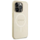 Guess GUHMP15XPSAHMCB iPhone 15 Pro Max 6.7" gold/gold hardcase Saffiano MagSafe