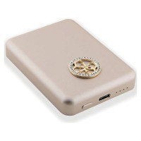 Guess MagSafe 4G Strassed Metal Logo induction power bank 5W 3000mAh - gold