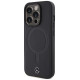 Mercedes Smooth Leather MagSafe case for iPhone 15 Pro - black