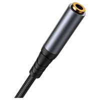 Joyroom stereo audio cable AUX 3.5 mm mini jack (male) - mini jack (female) 1.2 m black (SY-A09)