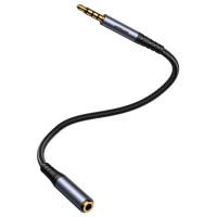 Joyroom stereo audio cable AUX 3.5 mm mini jack (male) - mini jack (female) 1.2 m black (SY-A09)
