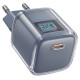 Acefast A53 PD 30W GaN USB-C charger with display - gray