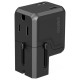 Choetech PD6038 USB-C USB-A PD 20W Travel Charger USA EU UK AU - Black