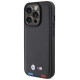 BMW BMHCP15L22PTDK iPhone 15 Pro 6.1" black/black Leather Stamp Tricolor