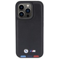BMW BMHCP15L22PTDK iPhone 15 Pro 6.1" black/black Leather Stamp Tricolor