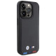 BMW BMHCP15L22PTDK iPhone 15 Pro 6.1" black/black Leather Stamp Tricolor