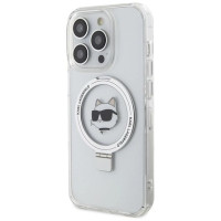 Karl Lagerfeld KLHMP15LHMRSCHH iPhone 15 Pro 6.1" white/white hardcase Ring Stand Choupette Head MagSafe