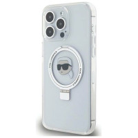 Karl Lagerfeld KLHMP15XHMRSKHH iPhone 15 Pro Max 6.7" white/white hardcase Ring Stand Karl Head MagSafe