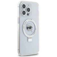 Karl Lagerfeld KLHMP15XHMRSKHH iPhone 15 Pro Max 6.7" white/white hardcase Ring Stand Karl Head MagSafe