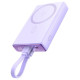 Joyroom Powerbank Joyroom JR-PBM01 magnetic 10000mAh 20W with stand + Lightning cable - USB-C - purple