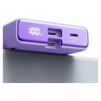 Joyroom Powerbank Joyroom JR-PBM01 magnetic 10000mAh 20W with stand + Lightning cable - USB-C - purple