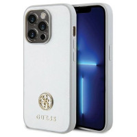 Guess Strass Metal Logo case for iPhone 15 Pro - silver