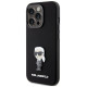 Karl Lagerfeld Silicone Ikonik Metal Pin case for iPhone 15 Pro - black