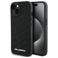 Karl Lagerfeld Quilted K Pattern case for iPhone 15 - black