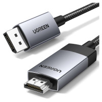 Ugreen DP119 15773 DisplayPort / HDMI 4K 60Hz cable 1m - gray