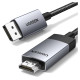Ugreen DP119 15773 DisplayPort / HDMI 4K 60Hz cable 1m - gray