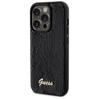 Guess Sequin Script Metal case for iPhone 13 Pro / 13 - black