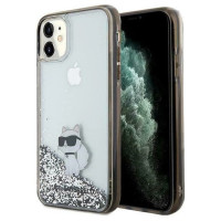 Karl Lagerfeld Liquid Glitter Choupette case for iPhone 11 / Xr - transparent