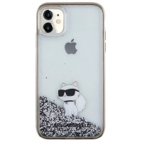 Karl Lagerfeld Liquid Glitter Choupette case for iPhone 11 / Xr - transparent