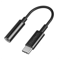 Choetech AUX003 USB-C / DC 3.5mm audio adapter - black