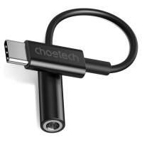 Choetech AUX003 USB-C / DC 3.5mm audio adapter - black