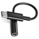 Choetech AUX003 USB-C / DC 3.5mm audio adapter - black