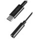 Choetech AUX003 USB-C / DC 3.5mm audio adapter - black