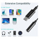 Choetech AUX003 USB-C / DC 3.5mm audio adapter - black